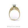 1.50CTTW Marquise Cut Diamond Engagement Ring with Diamond Accents in 14KT Yellow Gold - Thumbnail 2