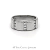 .75CTTW Gent's Triple Row Princess Cut Band in 14KT White Gold - Thumbnail 1