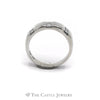 .75CTTW Gent's Triple Row Princess Cut Band in 14KT White Gold - Thumbnail 2
