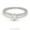 .35ct Round Brilliant Cut Diamond Solitaire Engagement Ring in 18k White Gold 4 Prong Tiffany Mounting - Thumbnail 1