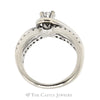 3/4cttw Diamond Bridal Set with Diamond Accents & Matching Band in 14k White Gold - Thumbnail 2