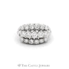 2CTTW Ornate Diamond Cocktail Ring in 14KT White Gold - Thumbnail 1