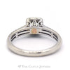 Adrianna Papell Designer Princess Cut Engagement Ring with Diamond Halo & Accents in 14k White Gold - Thumbnail 3