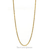 14k Yellow Gold 22 Inch Rope Chain with Barrel Clasp - Thumbnail 1