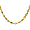 14k Yellow Gold 22 Inch Rope Chain with Barrel Clasp - Thumbnail 2