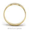 14k Yellow Gold 6.5mm Ridged & Polished Wedding Band Size 12.25 - Thumbnail 2