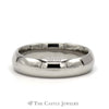 10k White Gold 4mm Polished Wedding Band Size 5 - Thumbnail 1