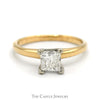 .98ct Princess Cut Diamond Solitaire Engagement Ring in 14k Yellow Gold - Thumbnail 1