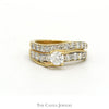 1.25cttw Round Diamond Solitaire Bridal Set with Accents and Matching Band in 14k Yellow Gold - Thumbnail 1