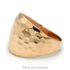 Hammered Dome Style Ring in 14k Rose Gold - Thumbnail 3