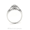 .50CTTW Round Diamond Engagement Ring in 10KT White Gold - Thumbnail 2