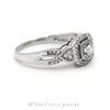 .50CTTW Round Diamond Engagement Ring in 10KT White Gold - Thumbnail 3