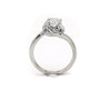 .75CTTW Round Diamond Bridal Ring with Twisted Diamond Halo in 14KT White Gold - Thumbnail 2