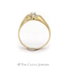 .20CT Diamond Solitaire Bypass Ridge Men's Ring in 10KT Yellow Gold - Thumbnail 2