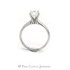 1ct SI2, H Round Diamond Solitaire Engagement Ring in Platinum - Thumbnail 2