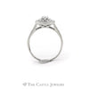 .70CTTW Round Diamond Bridal Ring with Round Halo in 14KT White Gold - Thumbnail 2