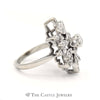 .38cttw Flower Marquise Shaped Diamond Cluster Ring in 14k White Gold - Thumbnail 3