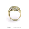 .50CTTW Bypass Cluster Ring with Round and Baguette Diamonds in 10KT Yellow Gold - Thumbnail 2