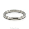 14k White Gold 2mm Polished Wedding Band - Size 5 - Thumbnail 1