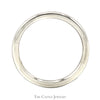 14k White Gold 2mm Polished Wedding Band - Size 5 - Thumbnail 2