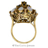 Opal and Sapphire Cluster Cocktail Ring in 12k Yellow Gold - Thumbnail 2