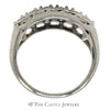3/4cttw Double Row Diamond Band in 14k White Gold - Thumbnail 2