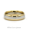 14k Two Tone Yellow and White Gold 6mm Polished Wedding Band Size 10.25 - Thumbnail 1