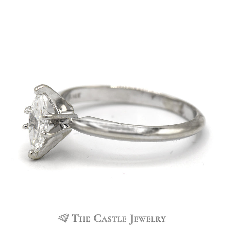 .40ct Marquise Cut Diamond Solitaire Engagement Ring in 14k White Gold