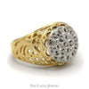 Kentucky Diamond Cluster Ring in 10k Yellow Gold - Thumbnail 2