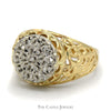 Kentucky Diamond Cluster Ring in 10k Yellow Gold - Thumbnail 3