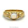 Opal Ring with Diamond Accents in 14k Yellow Gold - Thumbnail 1