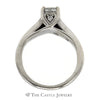 3/4cttw Princess Cut Diamond Engagement Ring with Channel Set Diamond Accents in 14k White Gold - Thumbnail 2