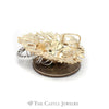 Lion Head Pendant with Emerald Eyes and Diamond Accents in 14KT Yellow Gold - Thumbnail 2