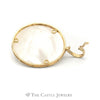 Round Mabe Pearl with Mother of Pearl Bezel Pendant in 14KT Yellow Gold - Thumbnail 2