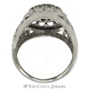 1cttw Kentucky Diamond Cluster Ring in 14k White Gold - Thumbnail 2