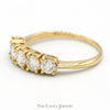 1cttw 5 Round Diamond Band in 14k Yellow Gold - Thumbnail 3