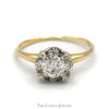 3/4cttw Diamond Cluster Ring in 14k Yellow Gold - Thumbnail 1