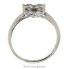 1cttw Triple Diamond Ring in 10k White Gold - Thumbnail 2