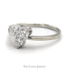 1cttw Triple Diamond Ring in 10k White Gold - Thumbnail 3