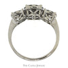 1cttw Triple Round Diamond Cluster Ring in Platinum - Thumbnail 2