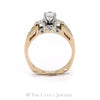 1/2 Carat Engagement Ring with Hidden Heart Diamond Detail in 14KT Yellow Gold - Thumbnail 2