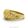 Shrimp Style Dome Ring in 14k Yellow Gold - Thumbnail 3