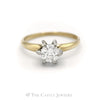 .65CT Round Brilliant Cut Diamond Solitaire in 14KT Yellow Gold - Thumbnail 1