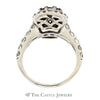 3 Piece 1.5cttw Diamond Cluster Bridal Set in 14k White Gold - Thumbnail 2