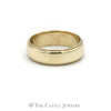 5.5mm 14k Yellow Gold Wedding Band with Beaded Edges - Thumbnail 1