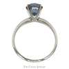 Round Mystic Topaz Solitaire Ring in 4 Prong 14k White Gold Setting - Thumbnail 2