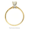 1/2ct Round Diamond Solitaire Engagement Ring in 14k Yellow Gold - Thumbnail 2