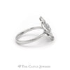 .25CTTW Swirl Design Diamond Cluster Ring in 14KT White Gold - Thumbnail 3