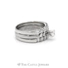 1.5cttw Round Diamond Soldered 3 Piece Bridal in 10k White Gold - Thumbnail 3