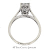 .33ct Round Illusion Set Diamond Solitaire with Surprise Diamond in 10k White Gold - Thumbnail 2